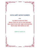 Sáng kiến kinh nghiệm THPT: Vai trò của Ban nữ công trong công tác quan tâm, giáo dục học sinh nữ dân tộc thiểu số ở trường THPT Kỳ Sơn