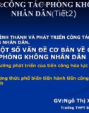 Bài giảng GDQP-AN - Bài 8: Công tác phòng không nhân dân (tiết 2)