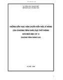 Chuẩn kiến thức kĩ năng của chương trình giáo dục phổ thông môn Hóa học lớp 10