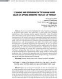 Learning and upgrading in the global value chain of apparel industry: The case of Vietnam