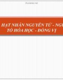 Bài giảng điện tử môn hóa học: hạt nhân nguyên tử, nguyên tố hóa học