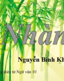 Bài giảng Ngữ văn 10 tuần 14: Nhàn