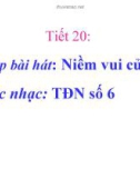 Bài giảng Tập đọc nhạc: TĐN số 6 - Âm nhạc 6 - GV: L.Q.Vinh