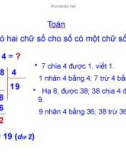 Giáo án điện tử môn Toán lớp 3 - Bài: Chia số có hai chữ số cho số có một chữ số