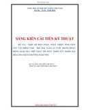 SKKN: Một số biện pháp phát triển tính tích cực vận động cho trẻ mẫu giáo 4-5 tuổi trong giáo dục thể chất