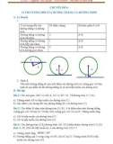 Chuyên đề Toán lớp 9 - Hình học: Vị trí tương đối của đường thẳng và đường tròn