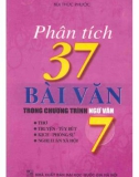 phân tích 37 bài văn trong chương trình ngữ văn 7: phần 1