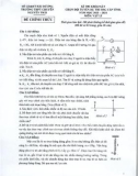 Đề thi chọn đội tuyển HSG cấp tỉnh môn Vật lí khối THPT năm 2023-2024 có đáp án - Trường THPT chuyên Nguyễn Trãi, Hải Dương