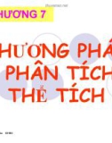 CHƯƠNG 7: PHƯƠNG PHÁP PHÂN TÍCH THỂ TÍCH