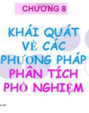 CHƯƠNG 8: KHÁI QUÁT VỀ CÁC PHƯƠNG PHÁP PHÂN TÍCH PHỔ NGHIỆM