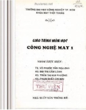 Giáo trình Công nghệ may 1 - TS. Võ Tấn Phước