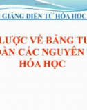 Bài giảng Hóa học 9 bài 31: Sơ lược bảng tuần hoàn các nguyên tố hóa học