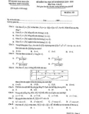 Đề thi HK2 môn Toán lớp 12 năm 2019-2020 - THPT Chuyên Thái Nguyên