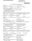 Đề thi HK2 môn Hoá học lớp 10 năm 2017 - THPT Phạm Văn Đồng - Mã đề 132