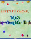 Giáo án luyện từ và câu Từ ngữ về sông biển. Dấu phẩy 