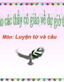 Giáo án luyện từ và câu TỪ NGỮ VỀ TÌNH CẢM. DẤU PHẨY 