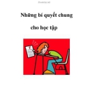 Những bí quyết chung cho học tập