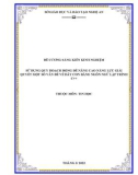 Sáng kiến kinh nghiệm THPT: Sử dụng quy hoạch động đề nâng cao năng lực giải quyết một số vấn đề về dãy con bằng ngôn ngữ lập trình C++