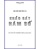 Bài tập tham khảo: Khảo sát hàm số