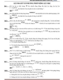 Ôn tập động lực học: Lớp 10 - Lực ma sát và phương pháp động lực học (Có đáp án)