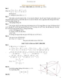 ĐỀ THI VÀO 10 THPT MÔN TOÁN Hà Nội 1988 - 2012