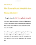 Kiến thức lớp 12 Hồn Trương Ba, da hàng thịt –Lưu Quang Vũ-phần4