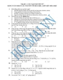 Vấn đề 1 : CẤU TẠO NGUYÊN TỬ BẢNG TUẦN HOÀN CÁC NGUYÊN TỐ HOÁ HỌC, LIÊN KẾT HÓA HỌC