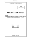 Sáng kiến kinh nghiệm THCS: Đổi mới phương pháp dạy học trong việc hướng dẫn học sinh Ôn tập chương IV - Đại số 7