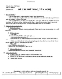 Bài 30: Vẽ tranh đề tài thể thao văn nghệ - Giáo án Mỹ thuật 6 - GV.N.Mai Thanh