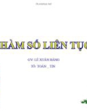 Bài giảng Toán 11 - Bài 3: Hàm số liên tục