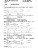 Đề thi giữa học kì 1 môn Hoá học lớp 9 năm 2022-2023 có đáp án - Trường THCS 19.8, Bắc Trà My