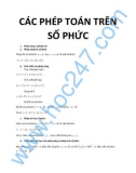 Các phép toán trên số phức