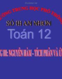 Bài giảng Giải tích 12 – Tiết 47: Nguyên hàm