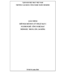 Giáo trình Kỹ thuật may (Ngành/nghề: Công nghệ may – Trình độ: Trung cấp, Cao đẳng) - Trường CĐ Kinh tế - Kỹ thuật Vinatex TP. HCM (2021)