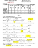 Đề kiểm tra học kì 2 môn Hình học lớp 10 - Trường THPT Lương Phú, Thái Nguyên (Đề 2)