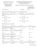 Đề thi thử THPT Quốc gia môn Toán năm 2018 lần 2 - Sở GD&ĐT Bà Rịa-Vũng Tàu - Mã đề 003