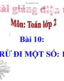 Bài giảng 13 trừ đi một số: 13-5 - Toán 2 - GV.Lê Văn Hải