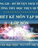 Thiết kế môn Tập đọc lớp 4