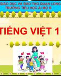 Bài giảng môn Tiếng Việt lớp 1 sách Cánh diều năm học 2020-2021 - Tuần 33: Ôn tập cuối năm – Đánh giá ​(Trường Tiểu học Ái Mộ B)