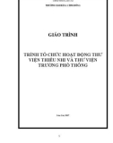 Giáo trình Trình tổ chức hoạt động thư viện thiếu nhi và thư viện trường phổ thông - Trường CĐ Cộng đồng Lào Cai