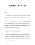 ĐÔI MẮT – NAM CAO