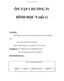 ÔN TẬP CHƯƠNG IV HÌNH HỌC 9 (tiết 1)