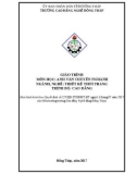 Giáo trình Anh văn chuyên ngành (Nghề: Thiết kế thời trang - Cao đẳng) - Trường Cao đẳng nghề Đồng Tháp