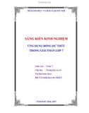 Sáng kiến kinh nghiệm THCS: Ứng dụng đồng dư thức trong giải Toán lớp 7