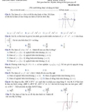 Đề khảo sát kiến thức THPT môn Toán 12 năm 2019-2020 có đáp án - Trường THPT Tam Dương