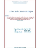 Sáng kiến kinh nghiệm THCS: Góp phần hình thành, phát triển năng lực giải quyết vấn đề và sáng tạo cho học sinh thông qua chủ đề phương pháp tọa độ trong mặt phẳng