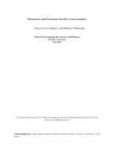 Democracy and Economic Growth: A meta-analysis