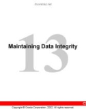 Maintaining Data Integrity