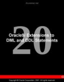 Oracle9i Extensions to DML and DDL Statements