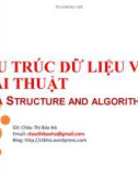 Bài giảng Cấu trúc dữ liệu và giải thuật: Chương 1 - Châu Thị Bảo Hà